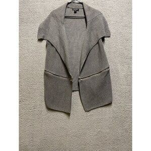 Motive Open Cardigan Gray Sweater Size L